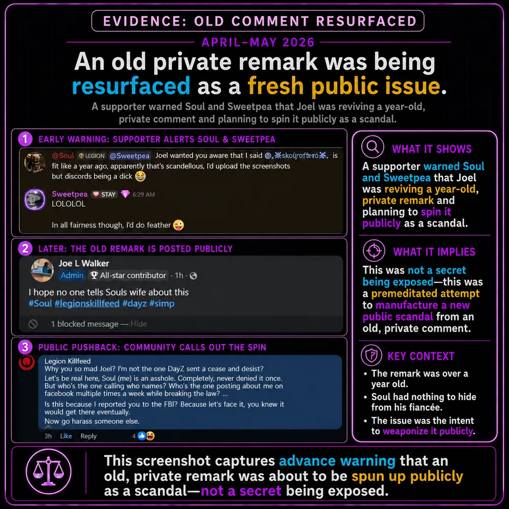 An old private remark was resurfaced as a fresh public issue. A year-old private comment was revived and reframed publicly as a current scandal point.